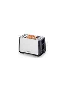 Cloer 3569 King-Size-Toaster, Brötchenaufsatz, Krümelschublade, 850-1000 W, Edelstahl