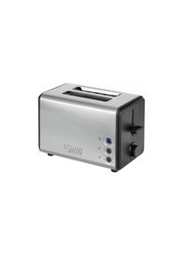Bomann TA 1371 CB Toaster, 850W, 2 Scheiben, Brötchenaufsatz, Aufwärm-, Auftau, Schnellstopp funktion, Stufenlos einstellbarer Bräunungsgrad, Edelstah