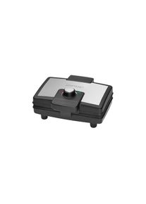 Clatronic WA 3606 Waffelautomat, 800W, für Brüsseler Waffeln, schwarz/edelstahl (271705)