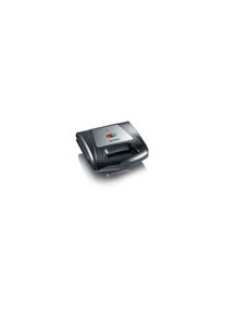 Severin SA 2968 Sandwich-Toaster, 1000W, Antihaftbeschichtung, Betriebskontrollleuchte, Edelstahl gebürstet/schwarz