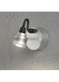 Konstsmide Monza Wandleuchte, 230 V, 1 W, silber (7922-310)