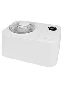 Clatronic ICM 3784 Eiscreme-Maker, 1200 ml, 3 Programme, vollautomatischer Kühlung, weiß (263982)