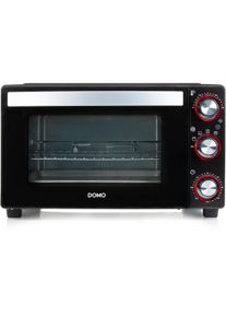 Domo DO1027GO Mini Backofen, 1500W, 28L, 3 Ebenen, Timer, Unterhitze, Oberhitze, Ober- und Unterhitze, Drehspieß, schwarz