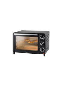 Unold Elektro Unold 68875 Allround Ofen, 1200W, 18l, 60-Minuten Timer, Betriebskontrollleuchte, schwarz
