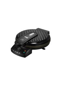 Unold Elektro Unold 48235 Diamant Waffelautomat, 1200W, Teigauffangrinne, Überhitzungsschutz, schwarz/Edelstahl