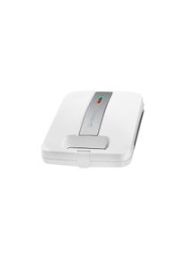 Clatronic ST 3629 Sandwichtoaster, 1400W, Antihaftbeschichtung, Dreieckige Sandwichplatten, weiß/edelstahl (263736)