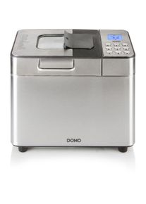 Domo B3971 Brotbackautomat, 500W, Warmhaltefunktion, Timer, Spender für Nüsse/Früchte, Bräunungseinstellung, 18 Backprogramme, Edelstahl