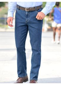 Heren jeans in blue-stonewashed ,maat 48, WITT, 98% Katoen, 2% Elastan