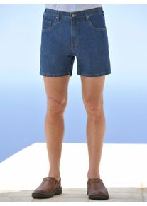 Catamaran Heren Jeansshorts in blue-stonewashed ,maat 48, Witt, 100% Katoen