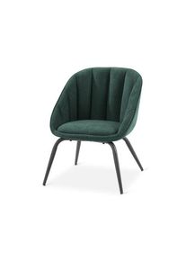 Tchibo - Gepolsterter Stuhl - 61x68x72cm - schwarz - Polyester / Metall