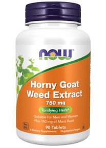 Now Foods, Horny Goat Weed Extract 750mg, 90 Tabletten (314,74 EUR pro kg)