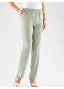 Dames Comfortjeans met twee zijzakken in rietgroen ,maat 38, WITT, 100% Katoen