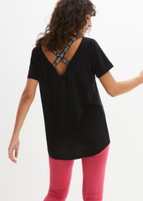 Maglia lunga per sport con scollatura dietro - Nero - Taglia 50/52 (L) - bonprix