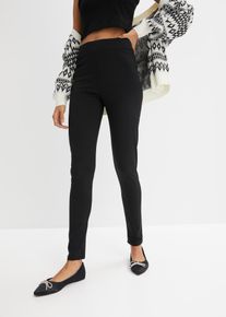 Leggings termici con cinta comoda larga a vita alta, Nero, Taglia 62/64 (3XL), bonprix