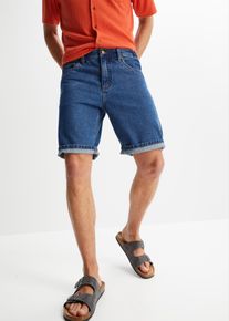 Bermuda in jeans con girovita elasticizzato classic fit, Blu, Taglia 48, bonprix