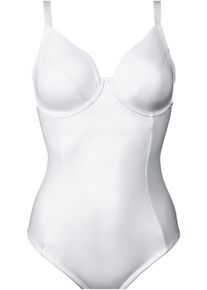 Body con effetto modellante medio, Bianco, Taglia 85C, bonprix