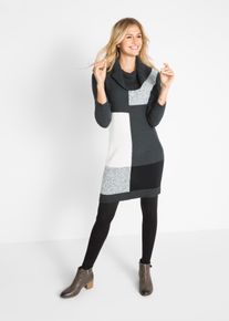 Abito in maglia al ginocchio, Grigio, Taglia 42/44 (S), bonprix