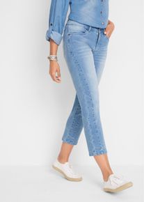 Jeans cropped morbidi, Blu, Taglia 42, bonprix