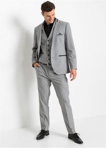Completo (3 pezzi) giacca pantaloni gilet regular fit - Grigio - Taglia 50 - bonprix