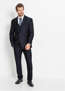Completo a giacca con gilet e cravatta regular fit (4 pezzi), Blu, Taglia 48, bonprix