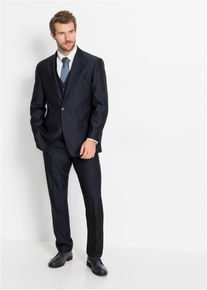 Completo a giacca con gilet e cravatta regular fit (4 pezzi), Blu, Taglia 48, bonprix