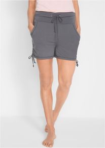 Shorts con arricciatura, Grigio, Taglia 42/44 (S), bonprix