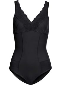 Body con effetto modellante medio, Nero, Taglia 46, bonprix