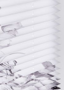 Tenda plissettata con fiori, Bianco, Taglia 130x40 cm, bonprix