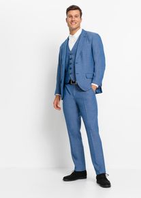 Completo (3 pezzi) giacca pantaloni gilet regular fit - Blu - Taglia 52 - bonprix