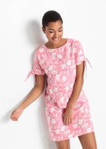 Abito di jersey a fiori, rosa, Taglia 50/52 (L), bonprix