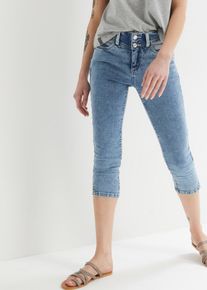 Jeans skinny elasticizzati al ginocchio a vita media, Blu, Taglia 42, bonprix