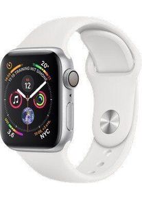 Apple Watch Series 4 (2018) | 40 mm | Aluminium | GPS | silber | Sportarmband weiß