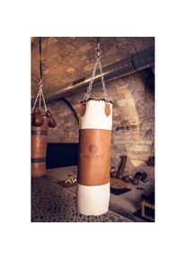 Forma Fisico Retro-Vintage Boxsack Leon Creme Braun + Boxhandschuhe 12 oz