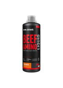 Body Attack Sports Nutrition Body Attack Beef Amino Liquid, 1000 ml Flasche, Orange