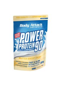 Body Attack Sports Nutrition Body Attack Power Protein 90, 500 g Beutel, Butter Biscuit