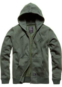 Vintage Industries Redstone, sweat &agrave; capuche zipp&eacute; , couleur: Gris , taille: 3XL