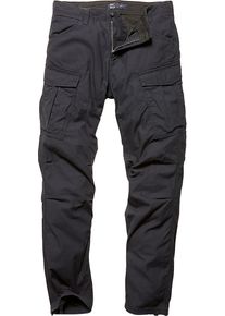 Vintage Industries Lester, pantaloni cargo , colore: Grigio Scuro , dimensione: W33