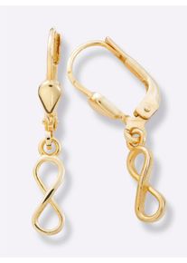 Dames Oorhangers in Zilver verguld 925 ,maat 0, WITT,