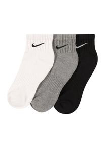 Nike Heren Sportsokken 'EVERYDAY CUSH' grijs gemêleerd / zwart / wit 34-38