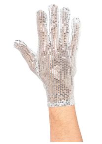 Widmann Gant à paillettes argenté
