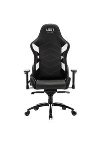 L33T Elite V4 Gaming Chair (PU) black white decor