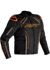 RST S-1, textile jacket waterproof , color: Black/Grey/Orange , size: M