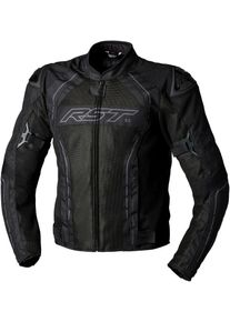 RST S-1 Mesh, casaco têxtil impermeável , cor: Preto/Preto , tamanho: M