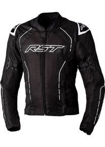 RST S-1 Mesh, veste textile imperm&eacute;able , couleur: Noir/Blanc , taille: M