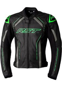 RST S-1, leather jacket , color: Black/Grey/Blue , size: 3XL