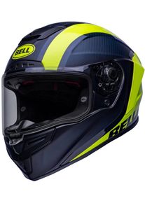 Bell Race Star Flex DLX Tantrum 2, casque intégral , couleur: Bleu Foncé/Jaune , taille: M