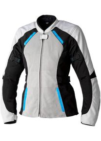 RST Ava Mesh, veste textile imperméable pour femmes , couleur: Gris/Noir/Bleu , taille: XS