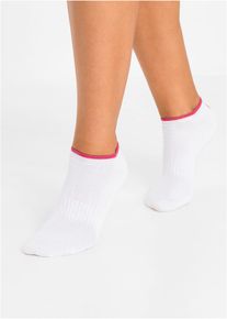 bonprix Női Bokazokni (8 pár) bio-pamuttal fehér 35-38