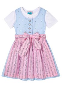 Turi Landhaus Dirndl, (3 Tlg.), Baby, Mit Jerseyshirt bunt, Größe 68 - N-Gr, Leichte Baumwollqualität