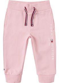 Tommy Hilfiger Shirtbody »Baby Essential Sweatpants«, (1 Tlg.), MitPrint Am Linken Bein rosa, Größe 80 - N-Gr, Sweatpants von Tommy Hilfiger für...